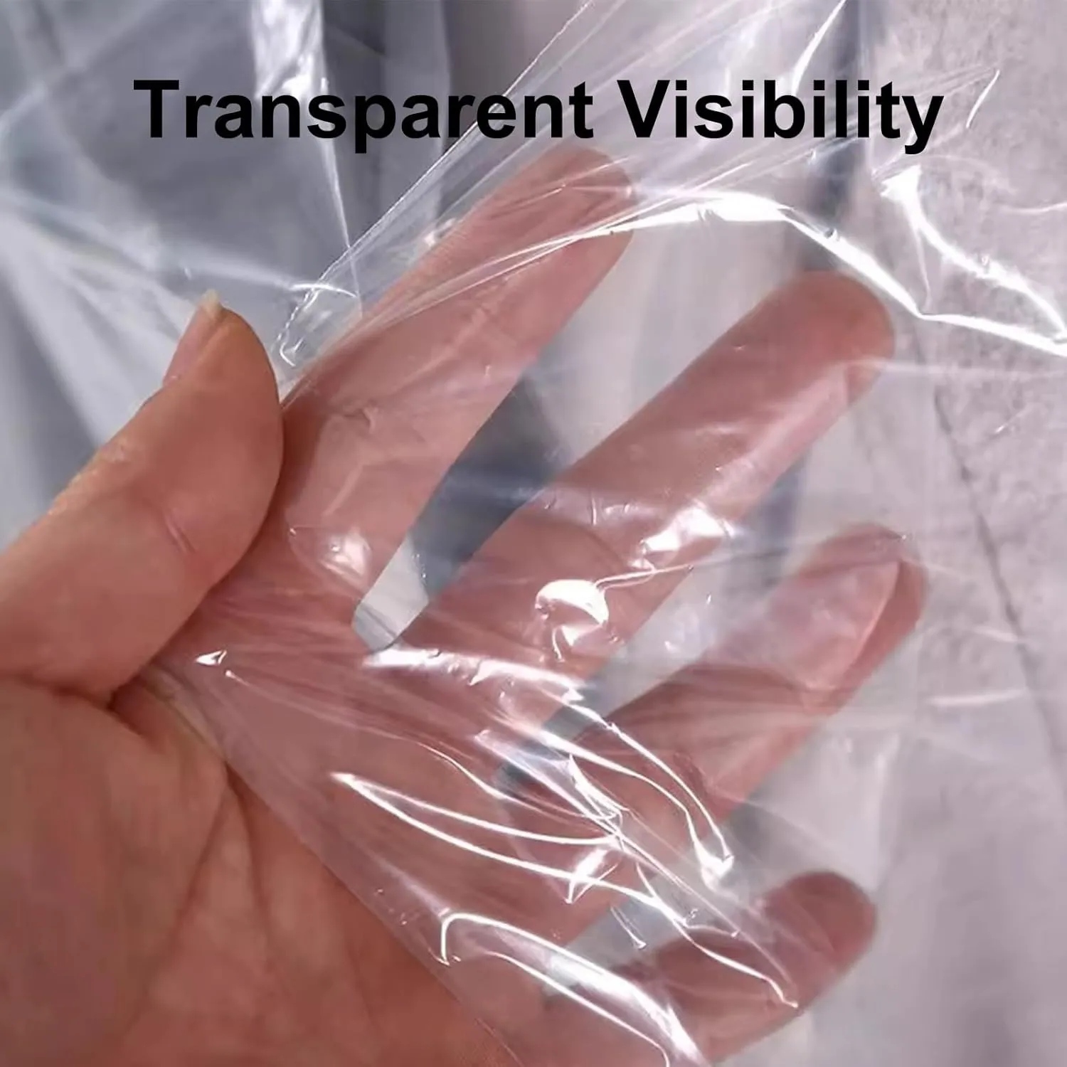 100 Plastic Garment Bags for Hanging Clothes, Transparent Garment Bag, Bottom Opening, Suitable for Home, Apartment(60x90cm/24x35in)