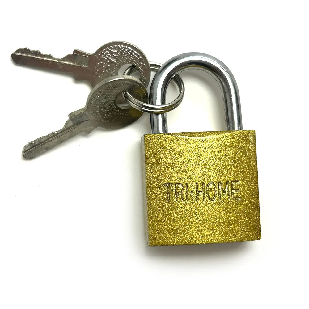 12 Small Metal Padlocks Locks Keys Heavy Duty 1" Brass Box Keyed Jewelry 25mm