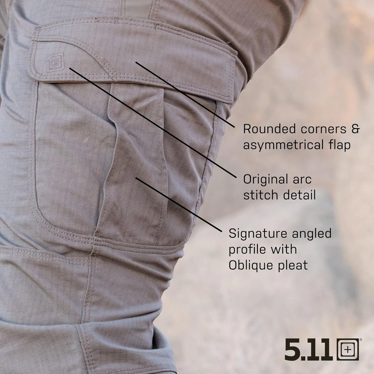 5.11 Tactical Men's Cargo Shorts, Stryke 11" EDC 12 Pocket Short, Style 73327ABR