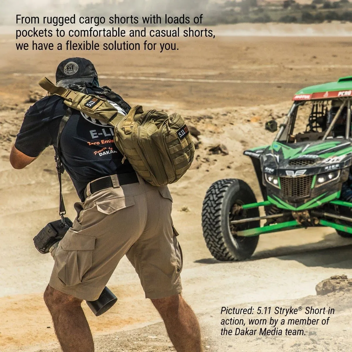 5.11 Tactical Men's Cargo Shorts, Stryke 11" EDC 12 Pocket Short, Style 73327ABR