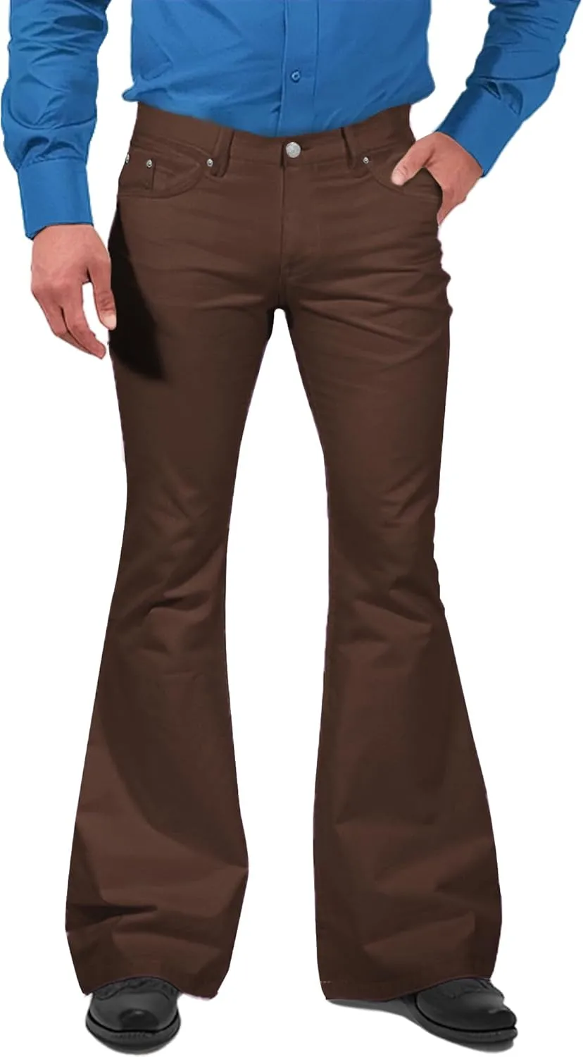 70s Disco Pants for Men,Mens Bell Bottom Jeans Pants,60s 70s Bell Bottoms Vintage Denim Pants Jeans for Men