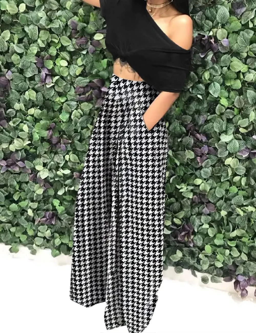 A ADILACA Wide Leg Pants for Women, Palazzo Pants for Women, Womens Casual Lounge Work Business High Waisted Flowy Pants