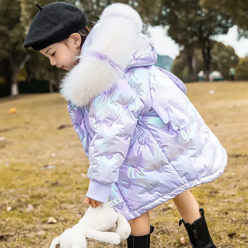 Angel Wings Shiny Winter Down Jacket