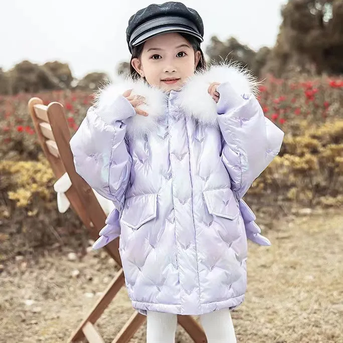 Angel Wings Shiny Winter Down Jacket