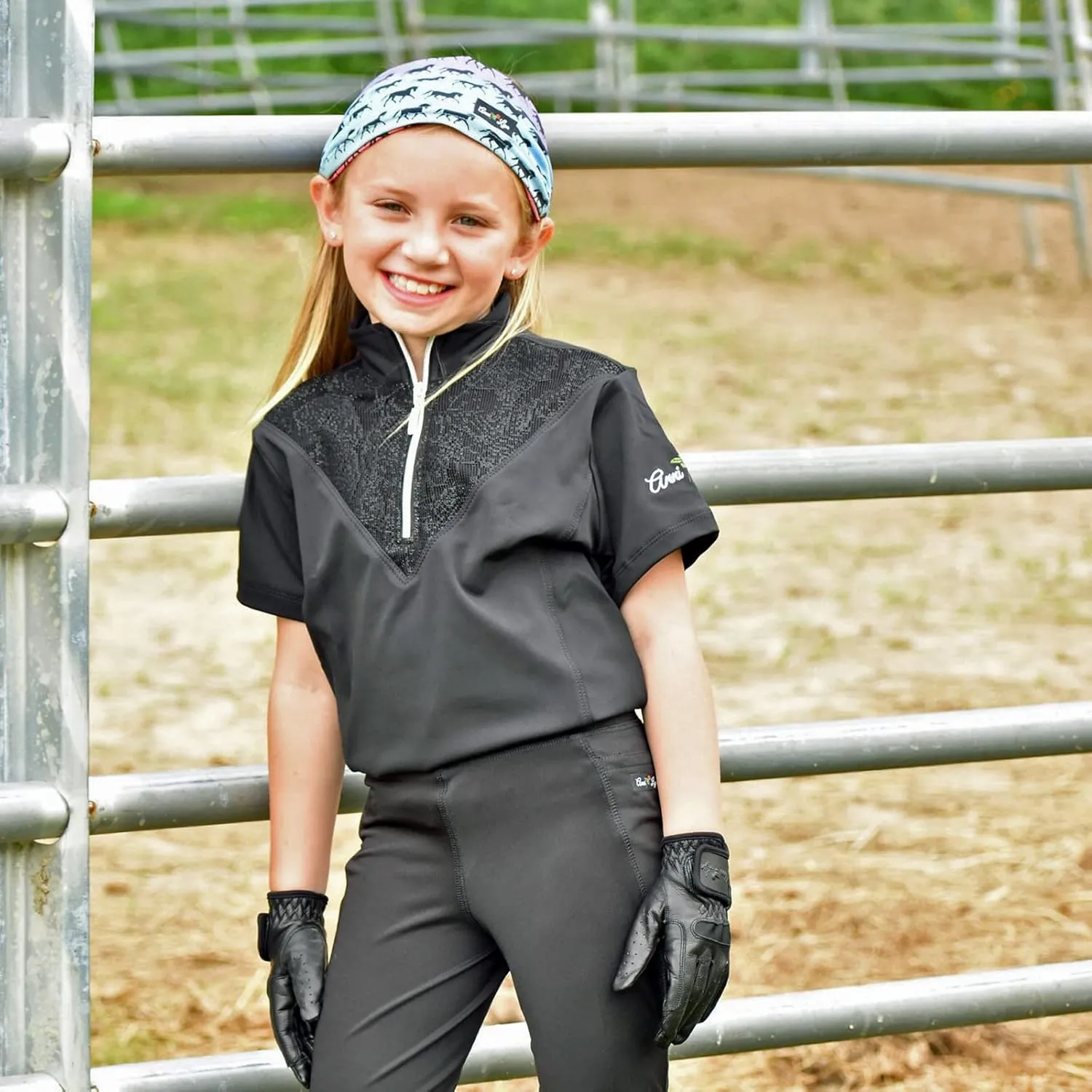Anni Lyn Sportswear Girl's Elegance Short Sleeve Shirt