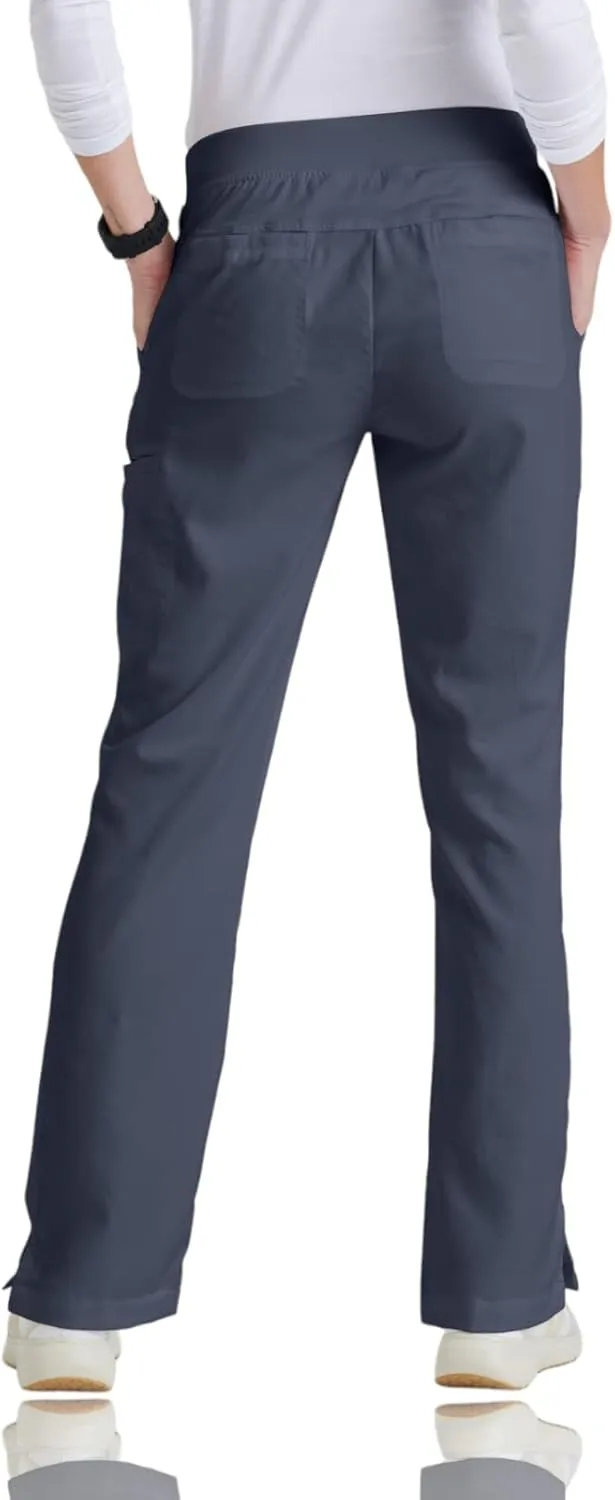 BARCO Grey's Anatomy Scrubs - Mia Scrub Pant for Women, Elastic Back Waist, Mid-Rise Shaped Leg Women's Scrub Pant