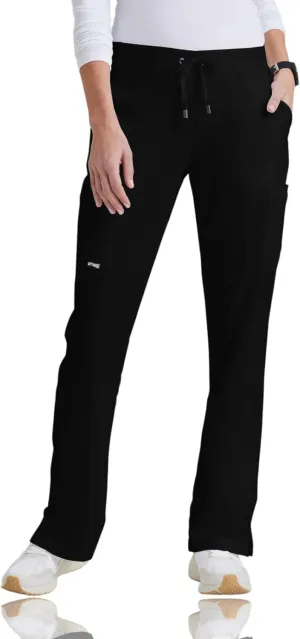 BARCO Grey's Anatomy Scrubs - Mia Scrub Pant for Women, Elastic Back Waist, Mid-Rise Shaped Leg Women's Scrub Pant