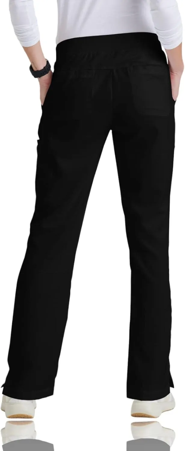 BARCO Grey's Anatomy Scrubs - Mia Scrub Pant for Women, Elastic Back Waist, Mid-Rise Shaped Leg Women's Scrub Pant