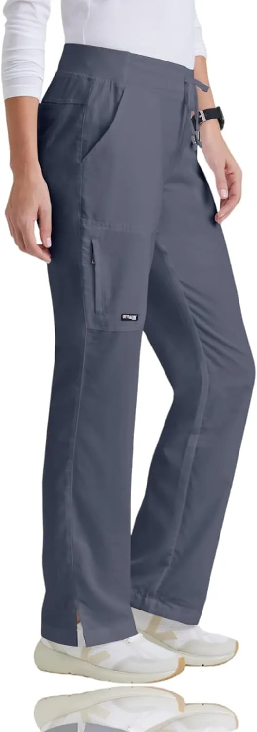 BARCO Grey's Anatomy Scrubs - Mia Scrub Pant for Women, Elastic Back Waist, Mid-Rise Shaped Leg Women's Scrub Pant