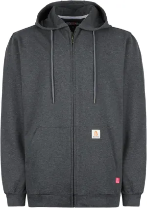 BOCOMAL FR Hoodies Zipper Front for Summer 7.5oz Lightweight Cotton Flame Resistant SweatshirtNon Fleece