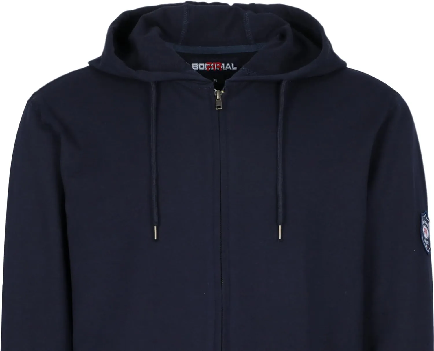 BOCOMAL FR Hoodies Zipper Front for Summer 7.5oz Lightweight Cotton Flame Resistant SweatshirtNon Fleece