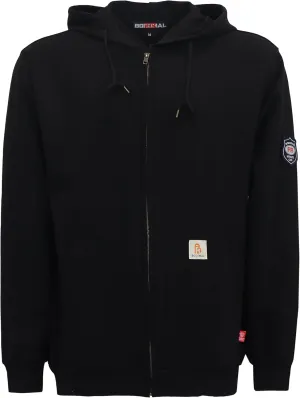 BOCOMAL FR Hoodies Zipper Front for Summer 7.5oz Lightweight Cotton Flame Resistant SweatshirtNon Fleece