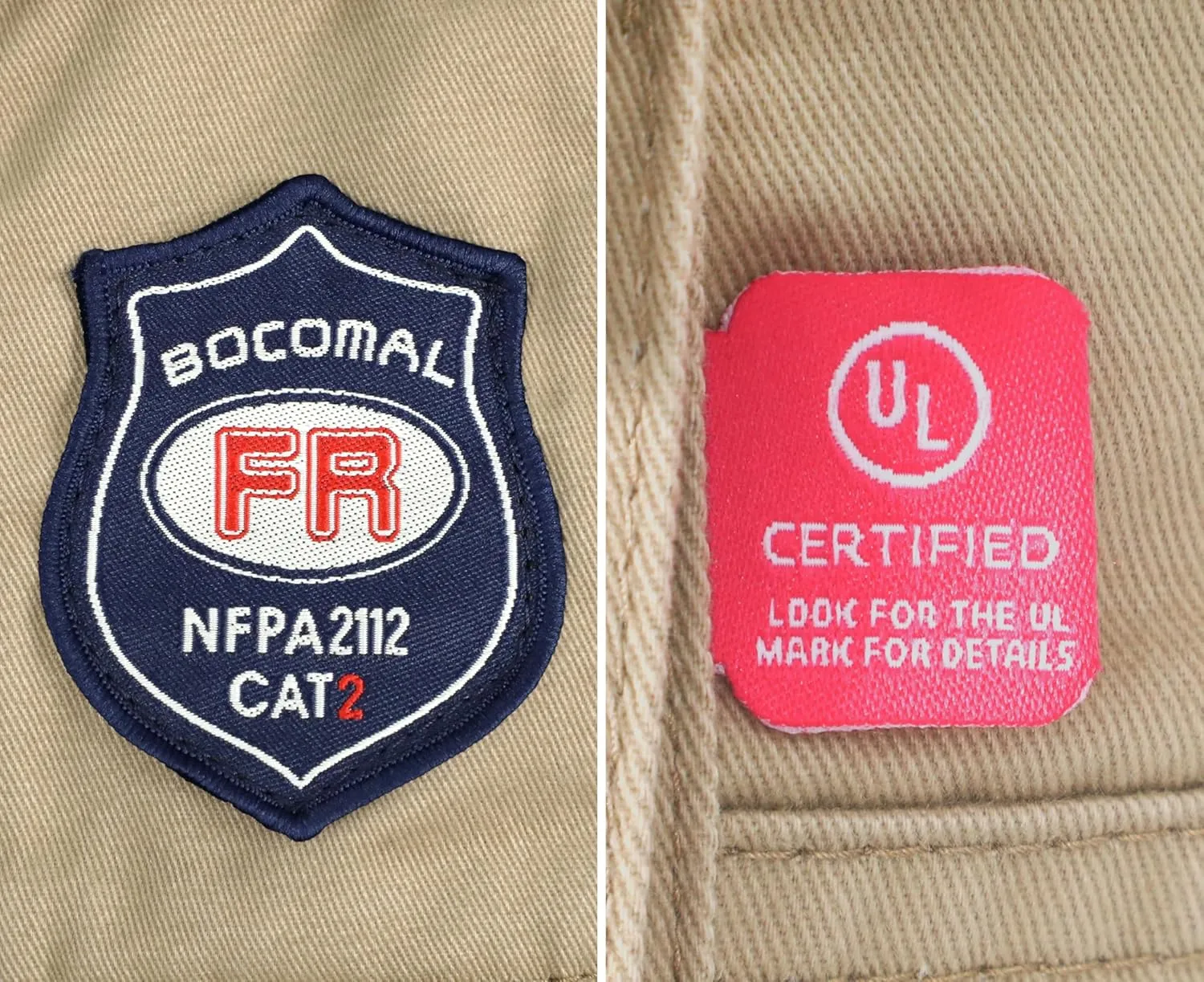BOCOMAL FR Pants for Men Cargo Pockets Flame Resistant/Fire Retardant Elastic Waist Water & Oil Repellent Finish