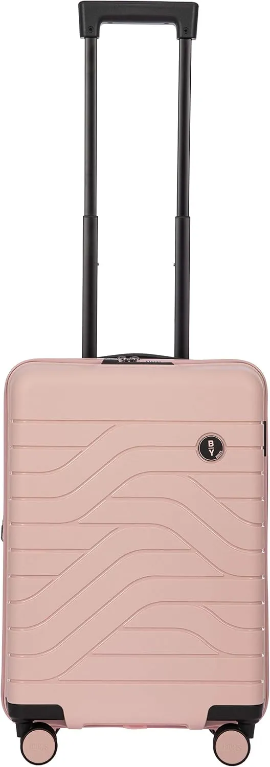 Bric's B|Y Ulisse 21-Inch Spinner - Luxury Carry-On Luggage With Spinner Wheels - Hard Shell Suitcases Made From Durable Polypropylene and Polycarbonate - Pearl Pink