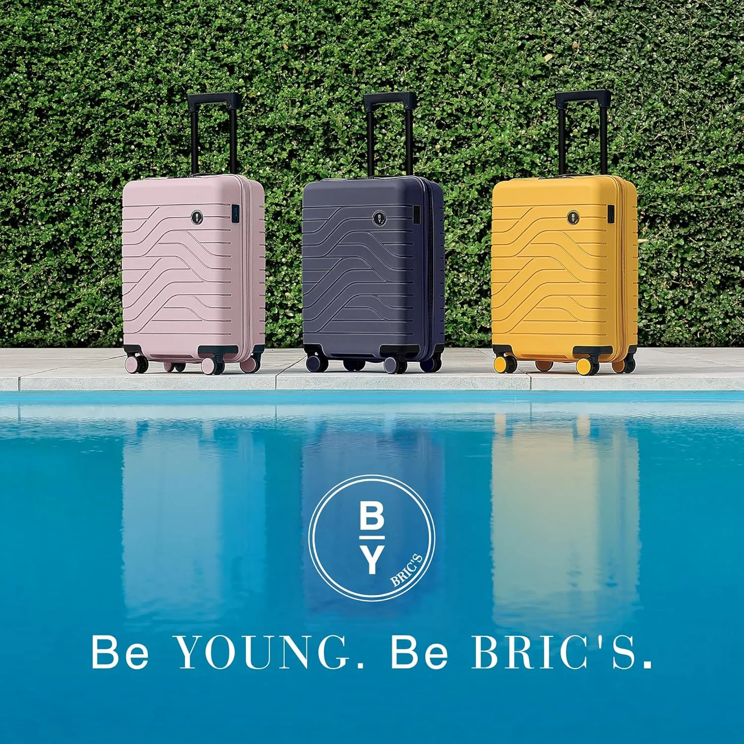 Bric's B|Y Ulisse 21-Inch Spinner - Luxury Carry-On Luggage With Spinner Wheels - Hard Shell Suitcases Made From Durable Polypropylene and Polycarbonate - Pearl Pink