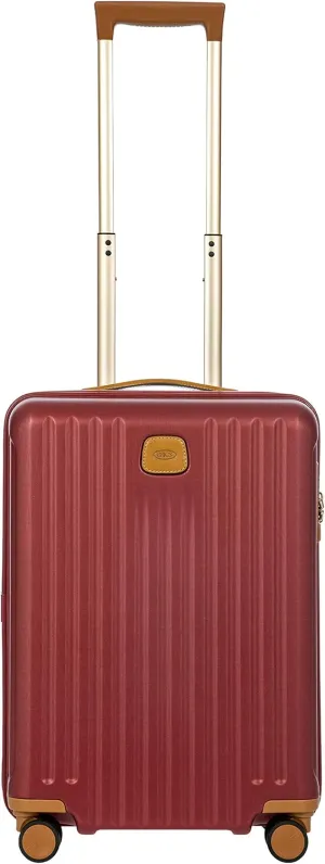 Bric's Capri 2.0 21-Inch Spinner - Luxury Carry On Luggage With Spinner Wheels - Lightweight Suitcases with Wheels Made From Durable Polycarbonate - Bordeaux