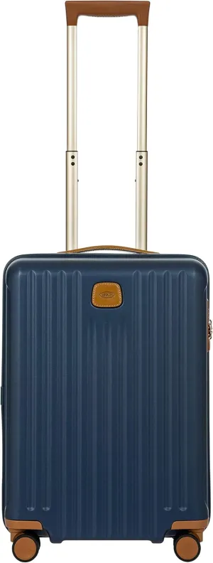 Bric's Capri 2.0 21-Inch Spinner - Luxury Carry On Luggage With Spinner Wheels - Lightweight Suitcases with Wheels Made From Durable Polycarbonate - Matte Blue