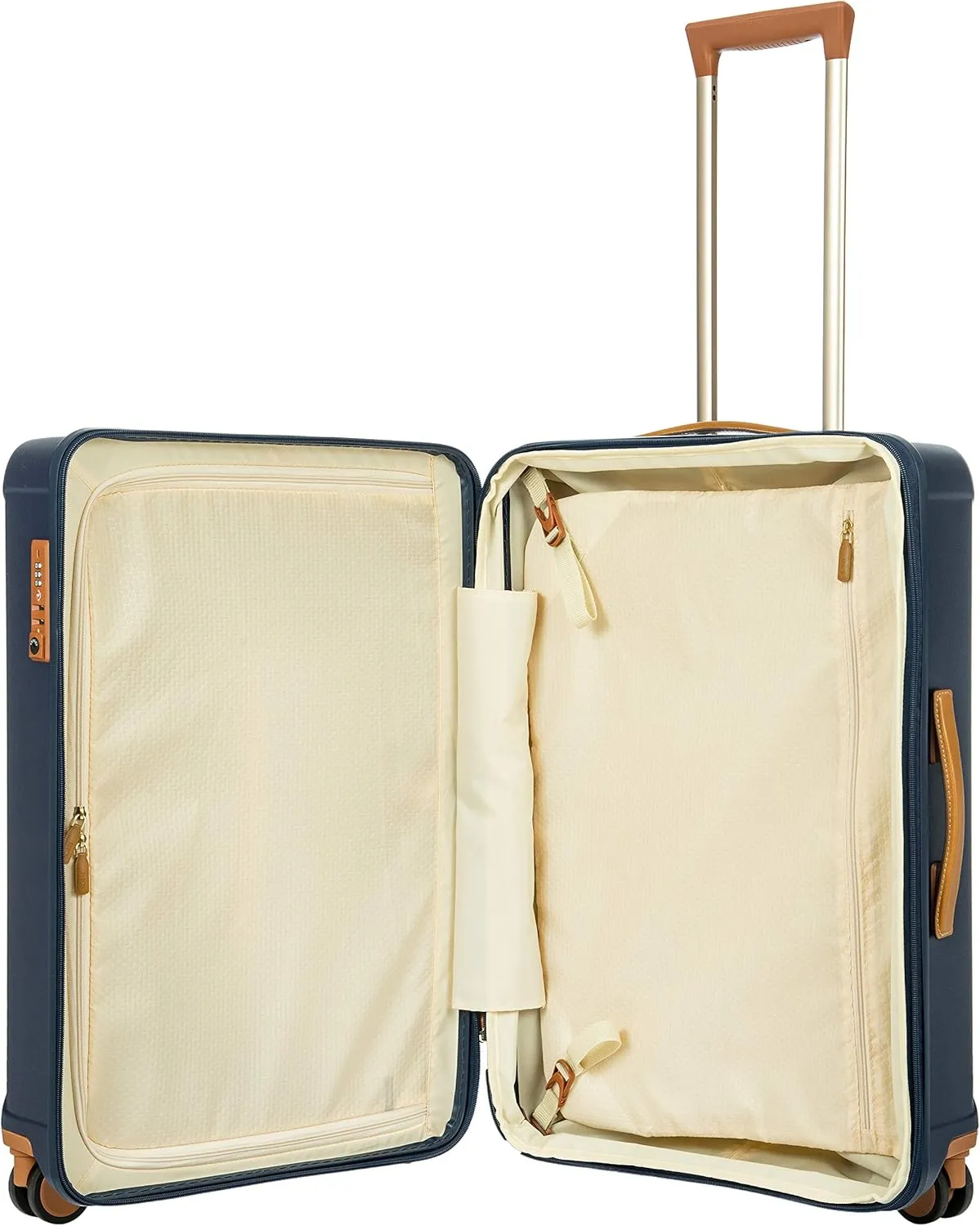 Bric's Capri 2.0 27"-Inch Spinner - Expandable Luxury Carry On Luggage With Spinner Wheels - Lightweight Carry On Suitcases with Wheels Made From Durable Polycarbonate - Matte Blue