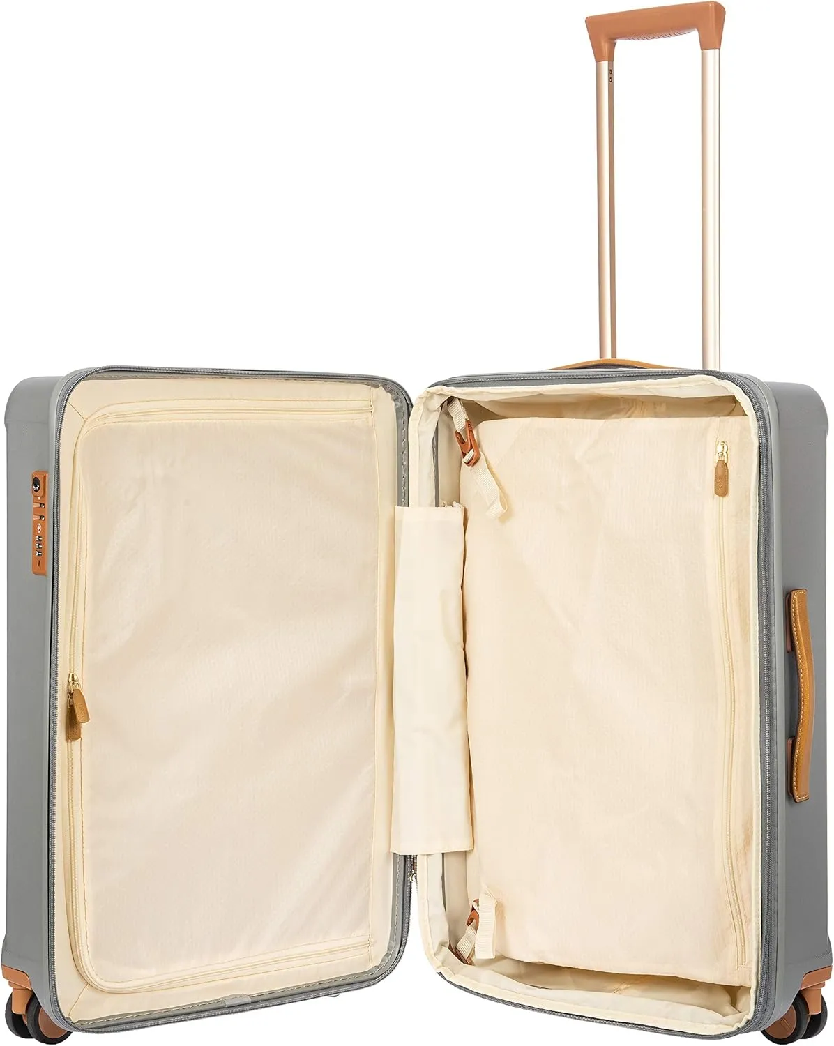 Bric's Capri 2.0 27"-Inch Spinner - Expandable Luxury Carry On Luggage With Spinner Wheels - Lightweight Carry On Suitcases with Wheels Made From Durable Polycarbonate - Silver