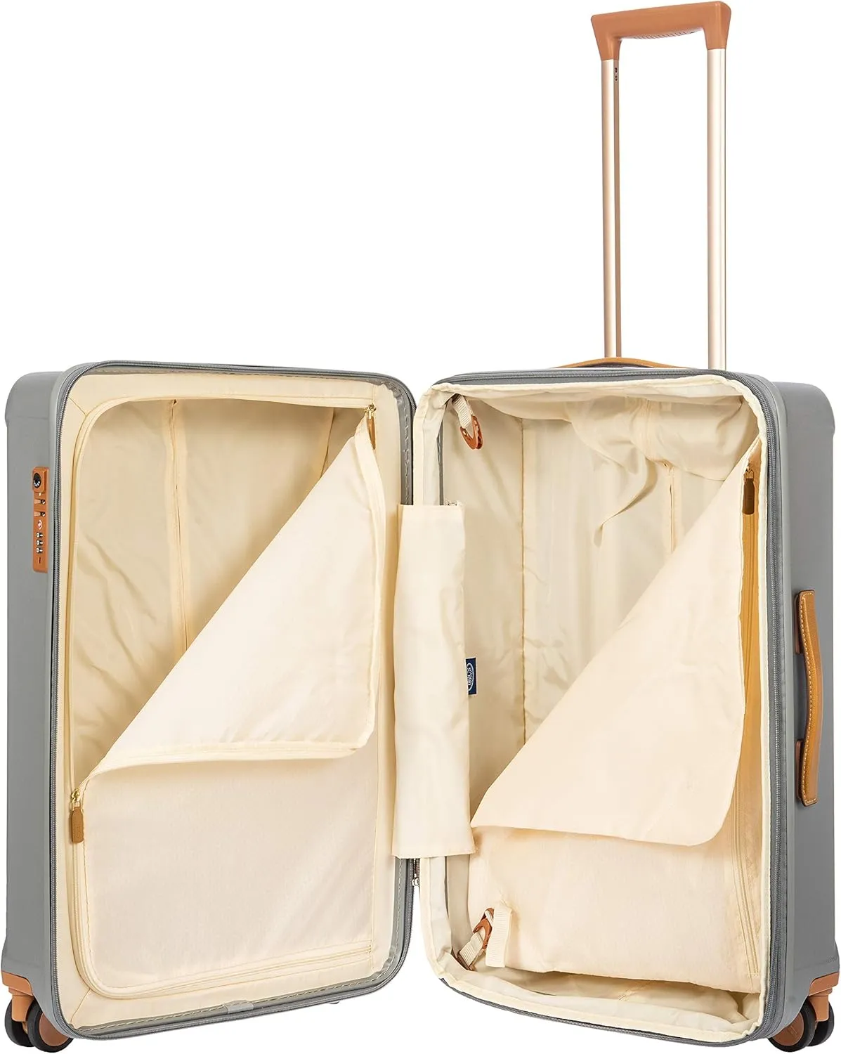 Bric's Capri 2.0 27"-Inch Spinner - Expandable Luxury Carry On Luggage With Spinner Wheels - Lightweight Carry On Suitcases with Wheels Made From Durable Polycarbonate - Silver