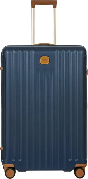 Bric's Capri 2.0 30"-Inch Spinner - Expandable Luxury Carry On Luggage With Spinner Wheels - Lightweight Carry On Suitcases with Wheels Made From Durable Polycarbonate - Matte Blue