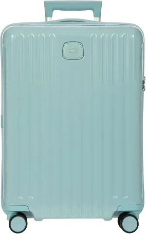 Bric's Positano 21-Inch Spinner - Luxury Carry-On Luggage With Spinner Wheels - Lightweight Suitcases Made From Durable Polycarbonate - Comes with Protective Cover - Light Blue