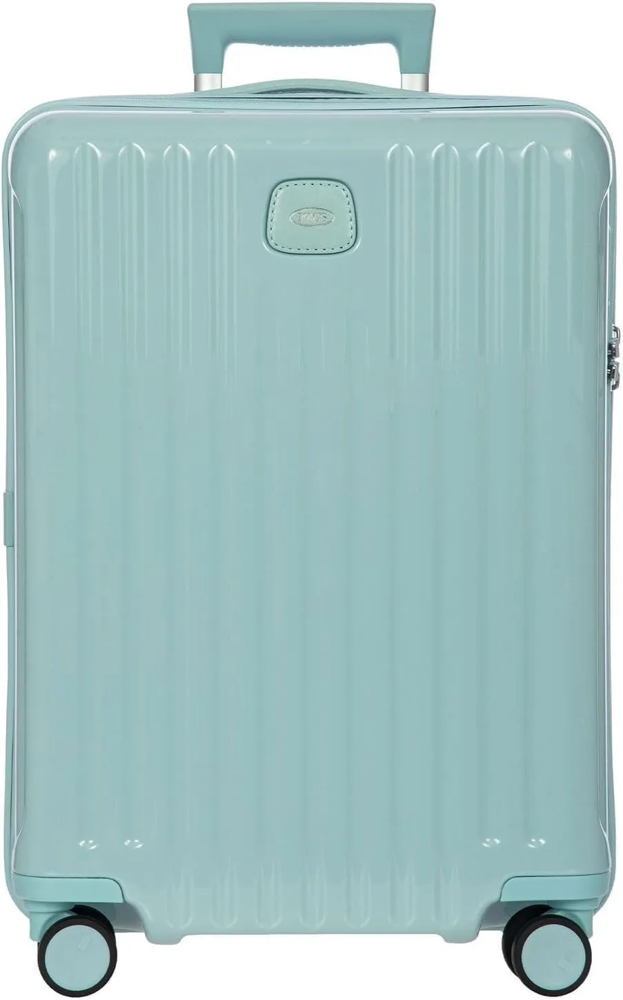 Bric's Positano 21-Inch Spinner - Luxury Carry-On Luggage With Spinner Wheels - Lightweight Suitcases Made From Durable Polycarbonate - Comes with Protective Cover - Light Blue