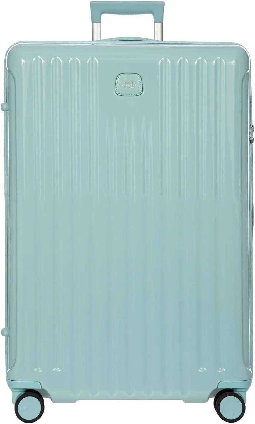 Bric's Positano 30-Inch Spinner - Expandable Luxury Checked Luggage With Spinner Wheels - Lightweight Suitcases Made From Durable Polycarbonate - Comes with Protective Cover - Light Blue