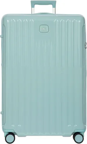 Bric's Positano 30-Inch Spinner - Expandable Luxury Checked Luggage With Spinner Wheels - Lightweight Suitcases Made From Durable Polycarbonate - Comes with Protective Cover - Light Blue