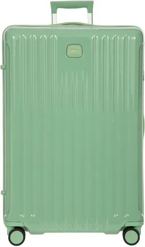 Bric's Positano 30-Inch Spinner - Expandable Luxury Checked Luggage With Spinner Wheels - Lightweight Suitcases Made From Durable Polycarbonate - Comes with Protective Cover - Sage Green