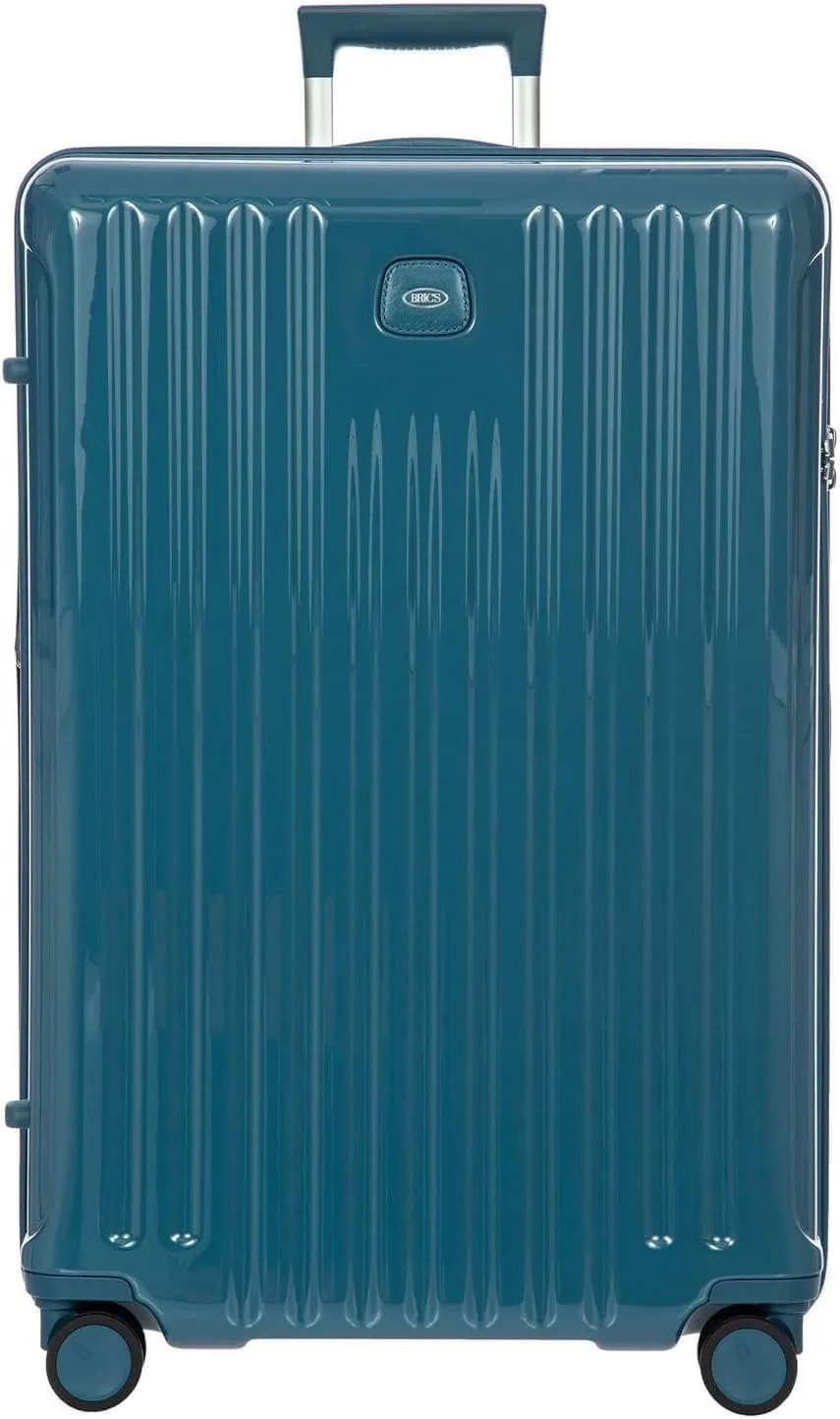 Bric's Positano 30-Inch Spinner - Expandable Luxury Checked Luggage With Spinner Wheels - Lightweight Suitcases Made From Durable Polycarbonate - Comes with Protective Cover - Sea Green