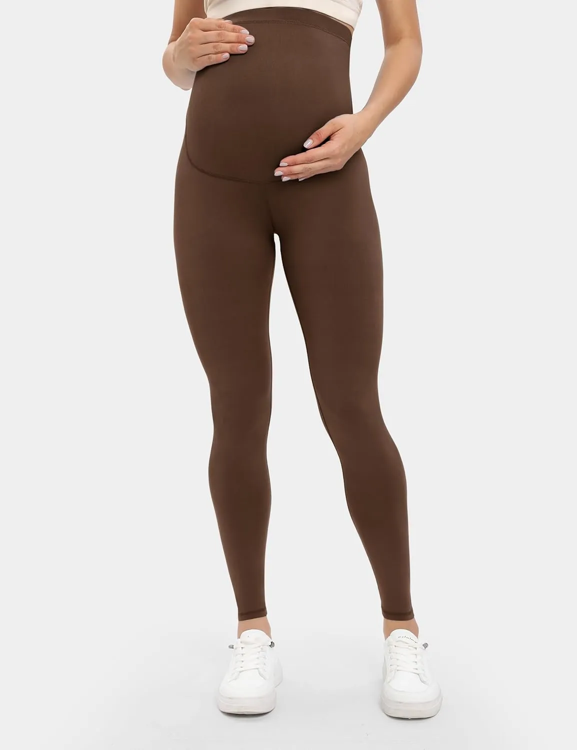 Buttergene Women's Maternity Leggings over the Belly Pregnancy Active Wear Workout Yoga Tights Pants