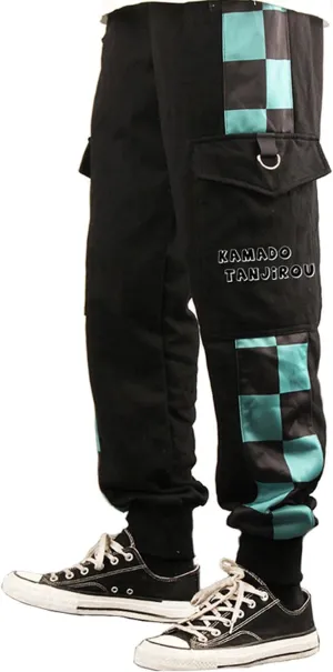 Demon Pants Anime Cargo Jogger Pants Casual Sweatpants Running Trousers with Pockets Hip Hop