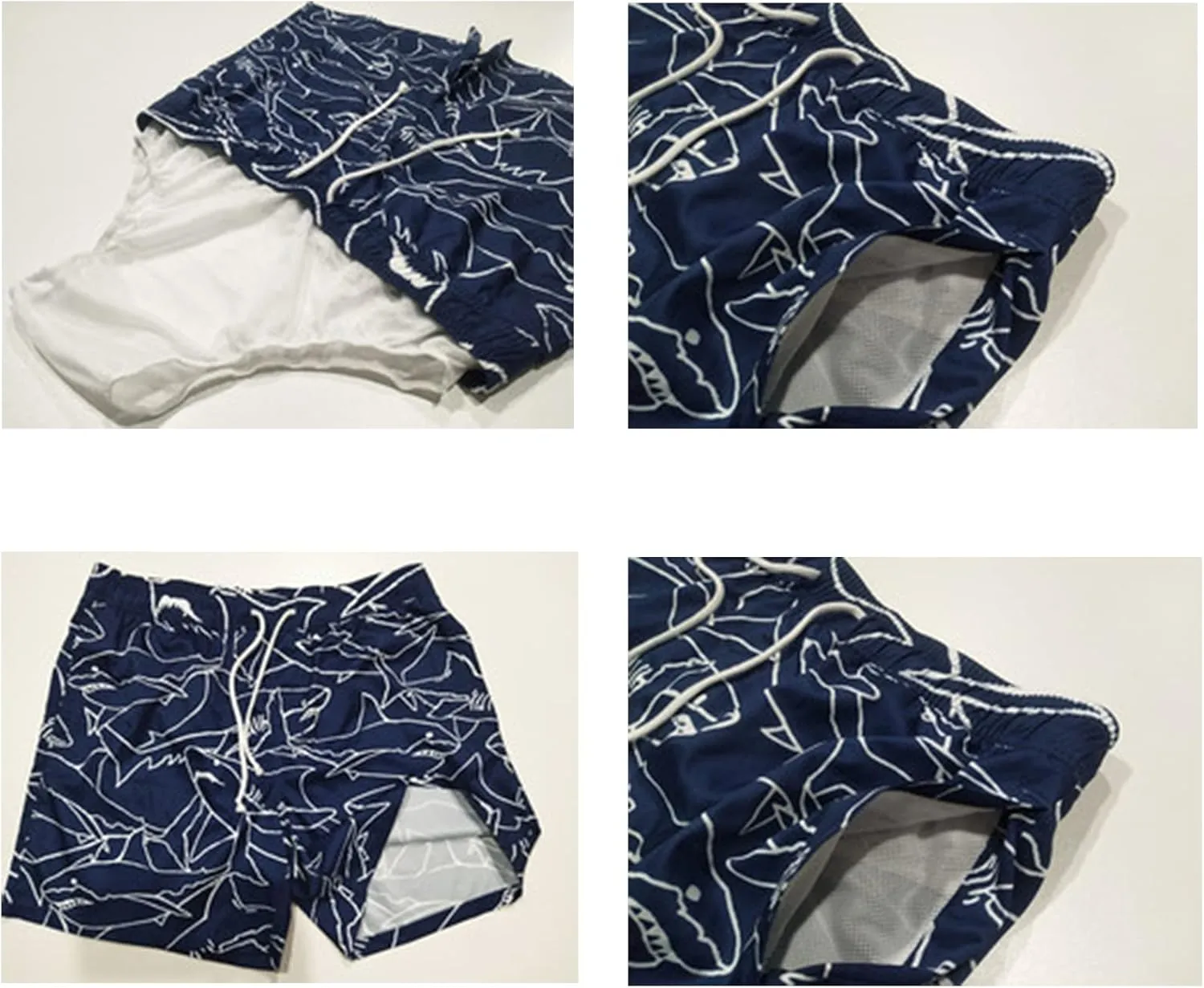 DIYKST Custom Face Men Mid-Length Swim Trunk Quick Dry Board short with Mesh Lining Inseam Bathing Suit Print American Flag