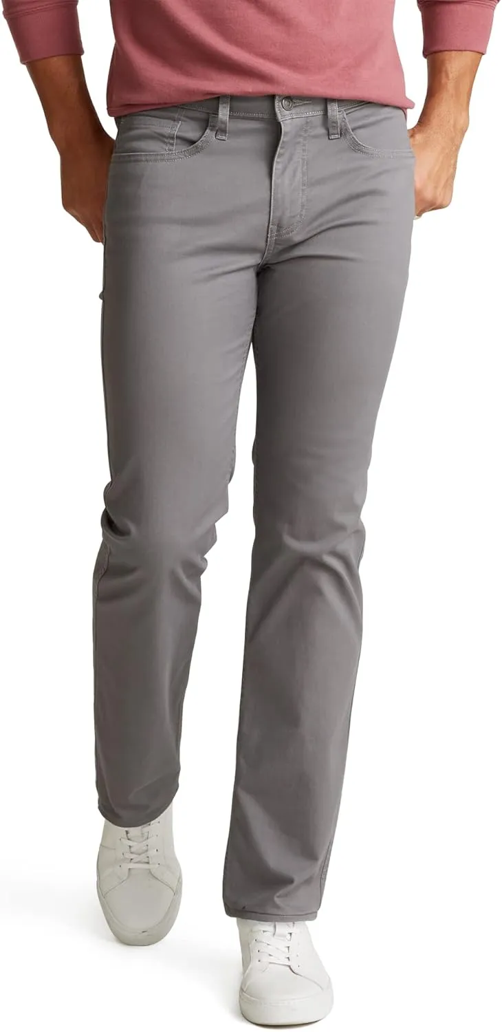 Dockers Men's Straight Fit Jean Cut All Seasons Tech Pants (Standard and Big & Tall), Burma Grey, 38W x 29L