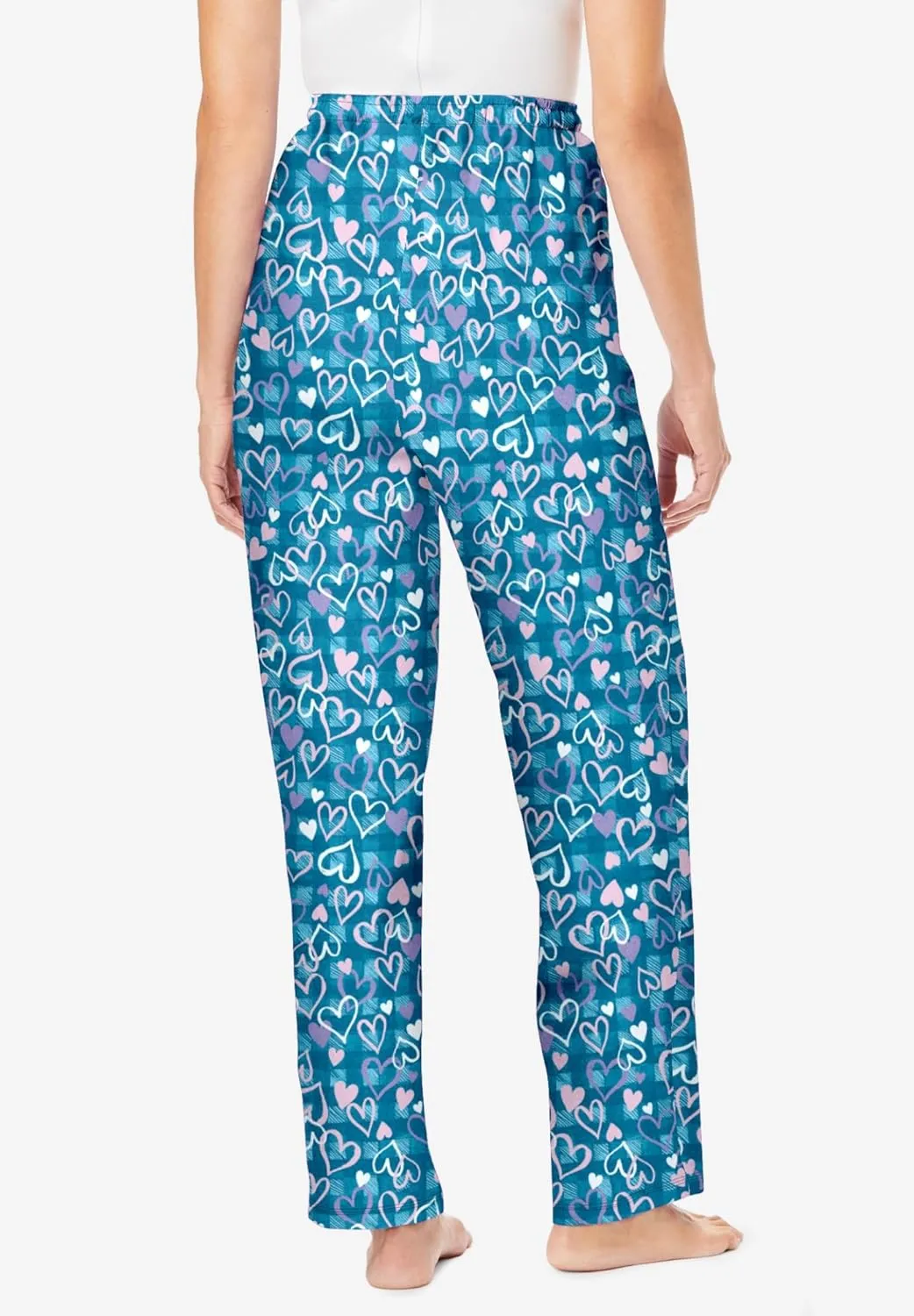 Dreams & Co. Plus Size Knit Sleep Pant
