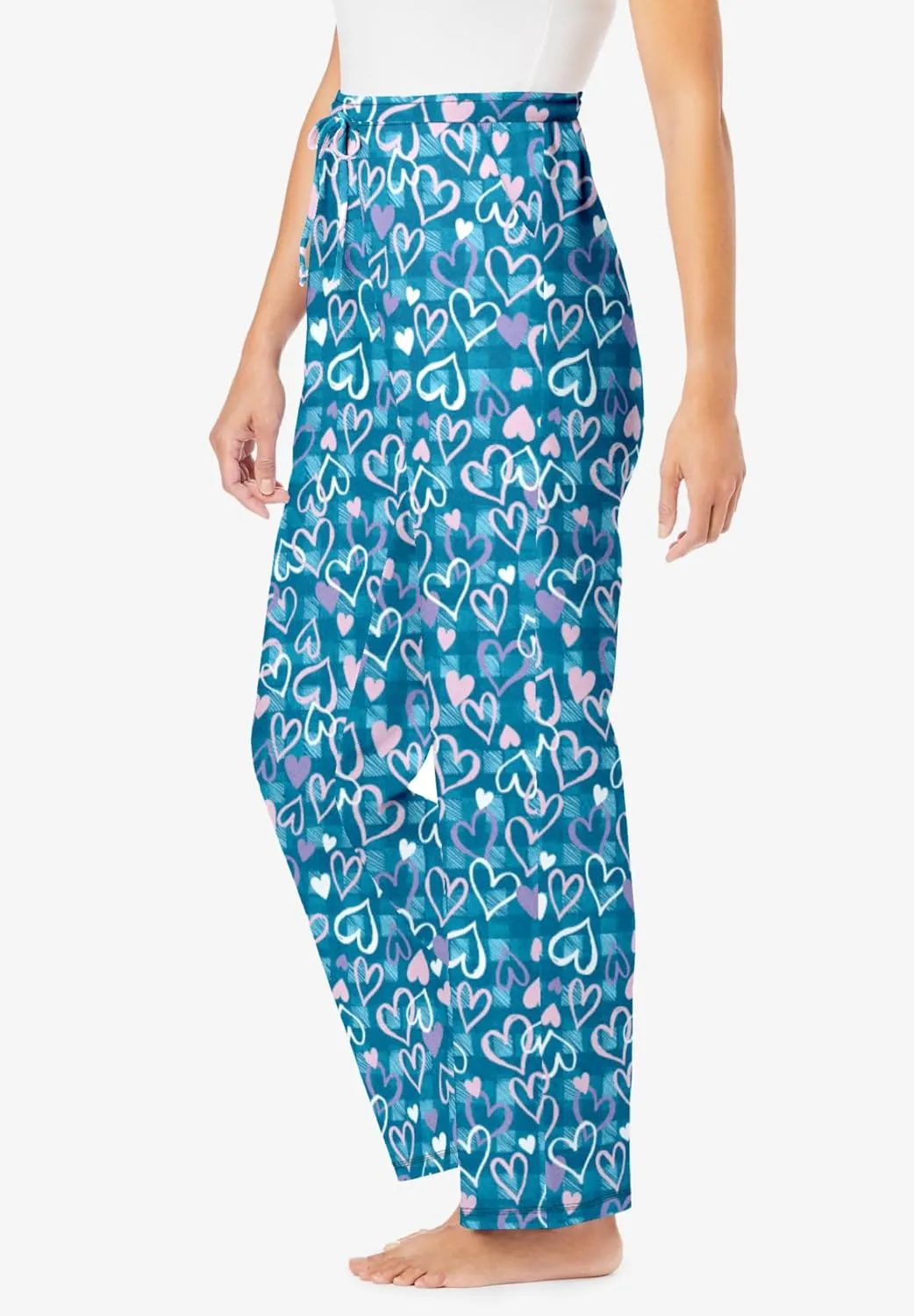 Dreams & Co. Plus Size Knit Sleep Pant