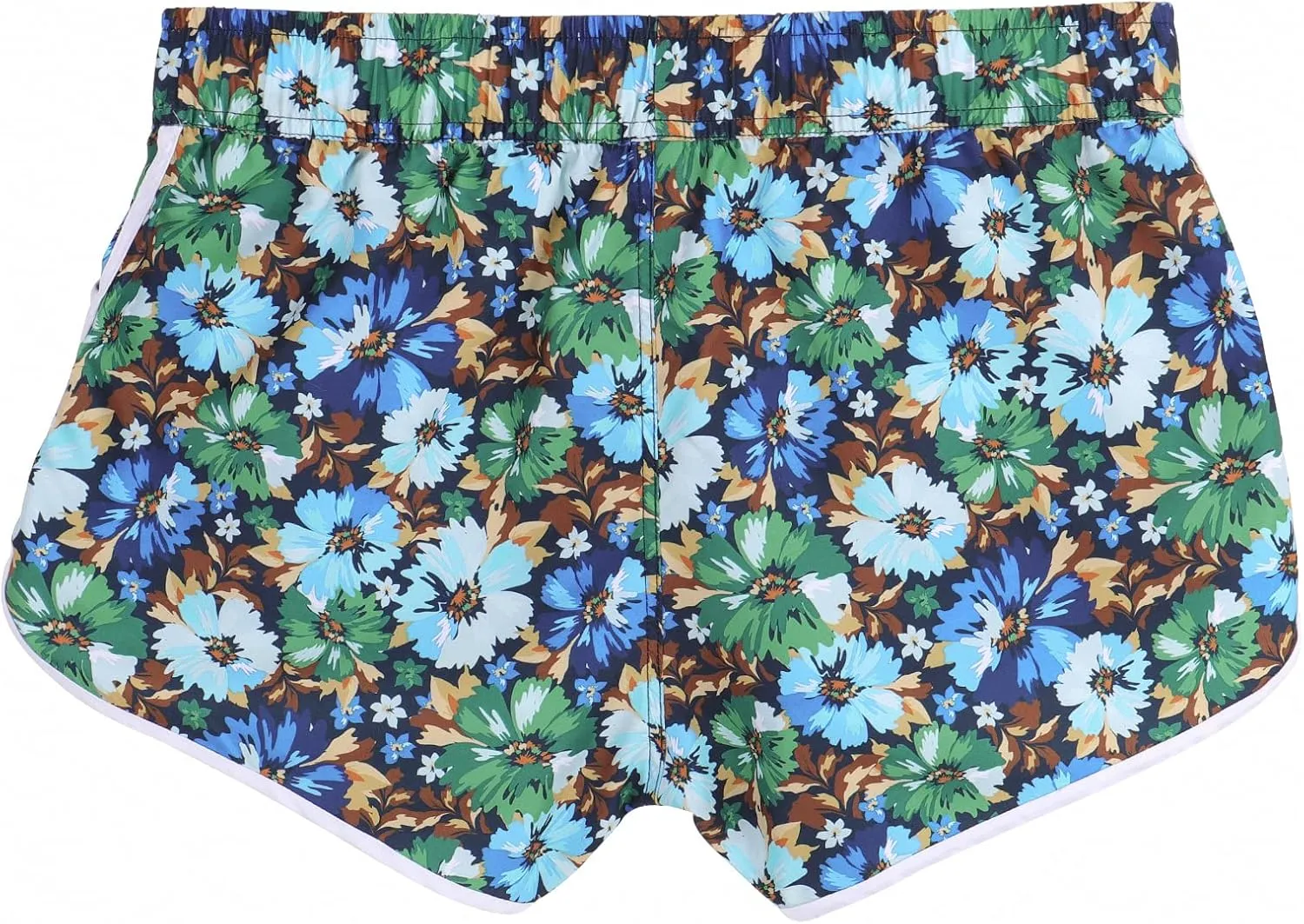 ESTAMICO Women Board Shorts with Liner Quick Dry UPF 50  Drawstring Floral Print Swim Trunk with Pockets