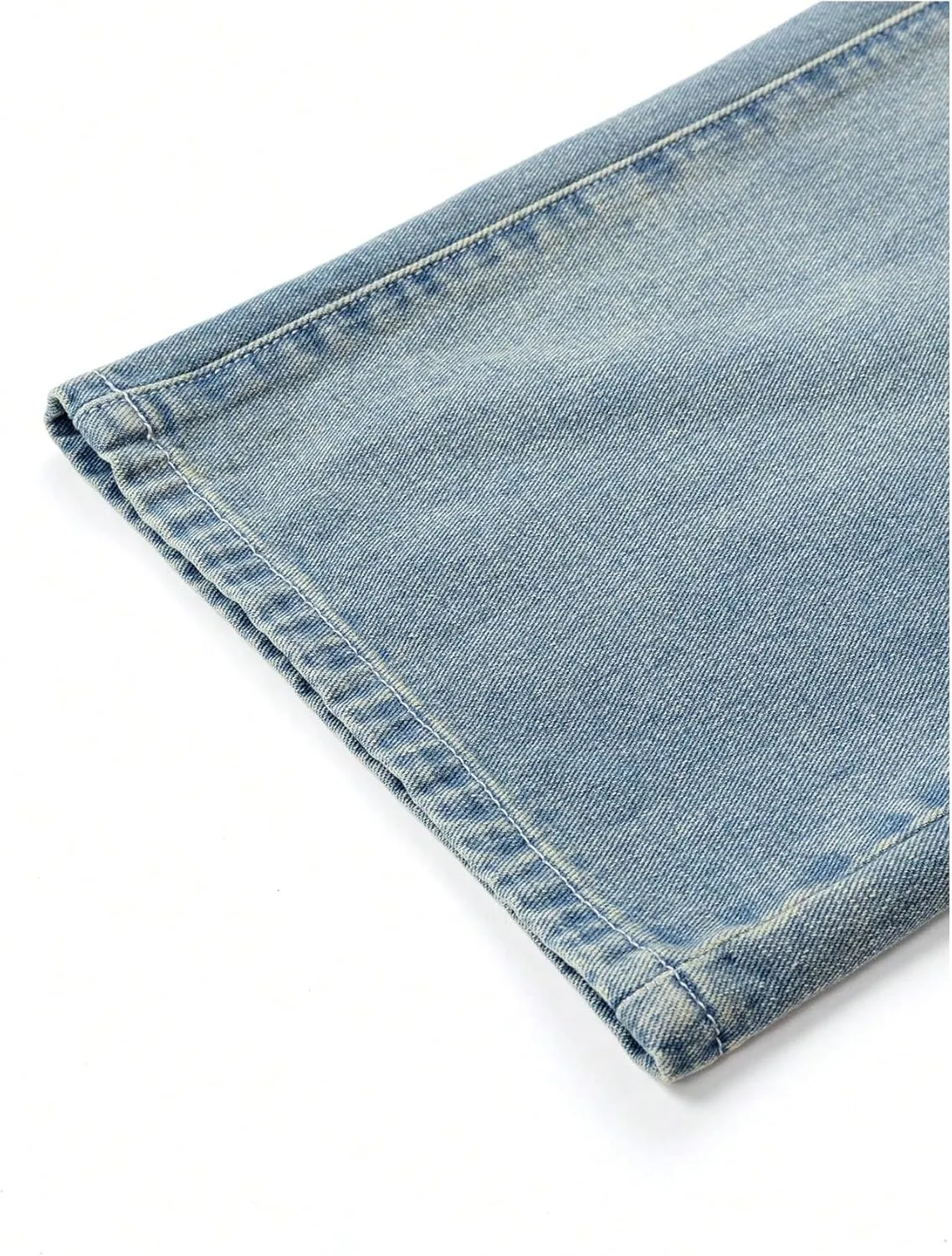 Floerns Girl's Distressed Vintage Denim Pants Baggy Wide Leg Long Jean Pants