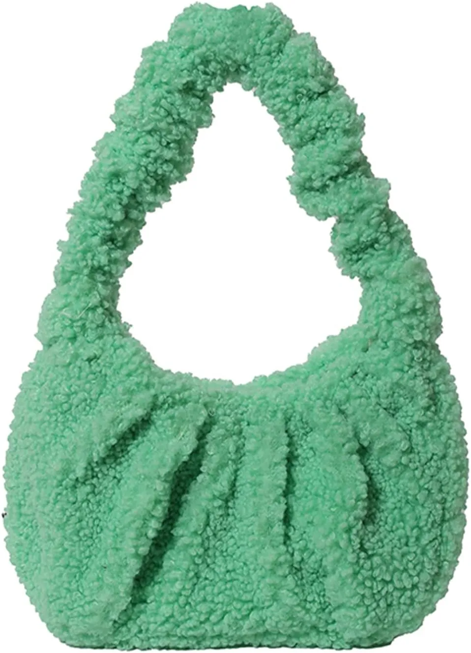 Fluffy Tote Bag, Fuzzy Purses for Women Faux Fur Bag Lambswool Y2k Purse Furry Bag
