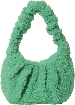 Fluffy Tote Bag, Fuzzy Purses for Women Faux Fur Bag Lambswool Y2k Purse Furry Bag