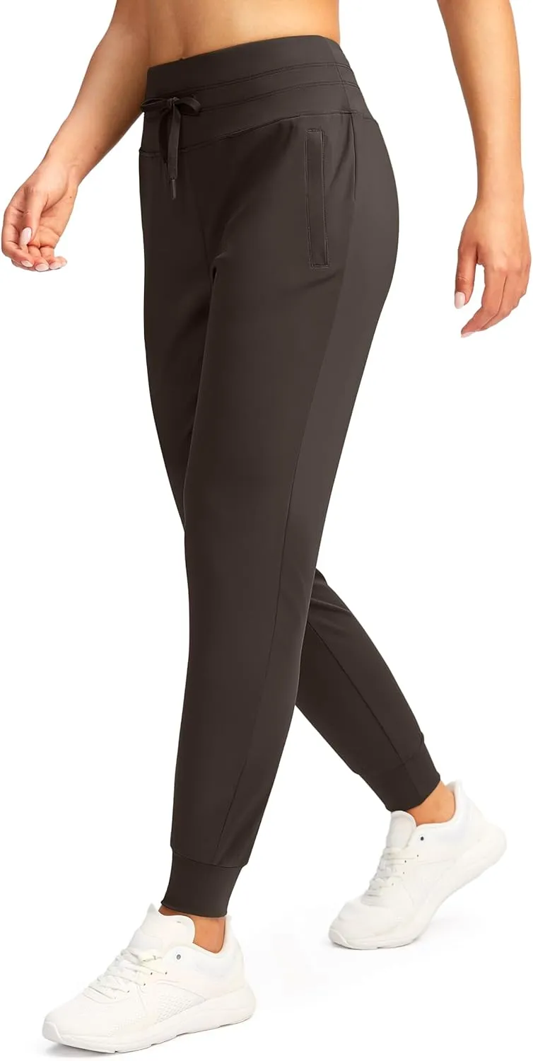 G Gradual Women's Joggers Pants with Zipper Pockets High Waisted Sweatpants Athletic Tapered Pants for Women Lounge Workout