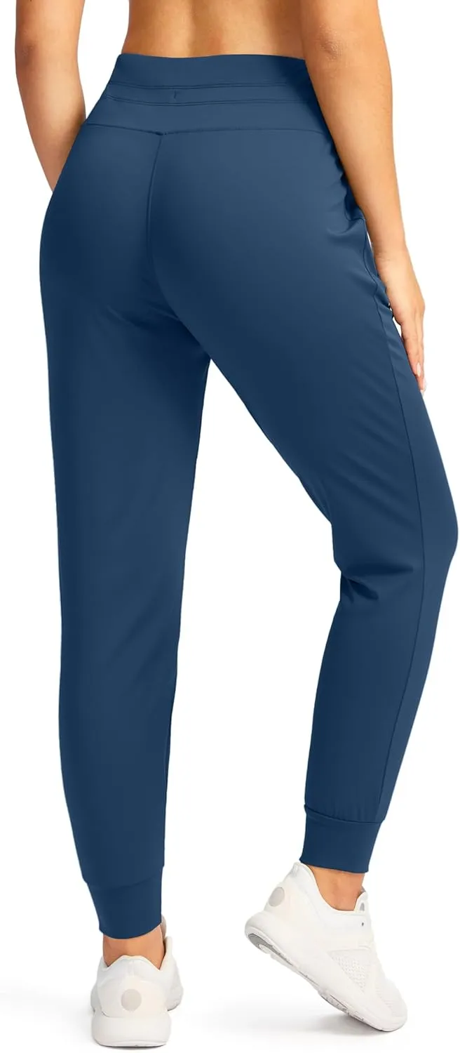 G Gradual Women's Joggers Pants with Zipper Pockets High Waisted Sweatpants Athletic Tapered Pants for Women Lounge Workout