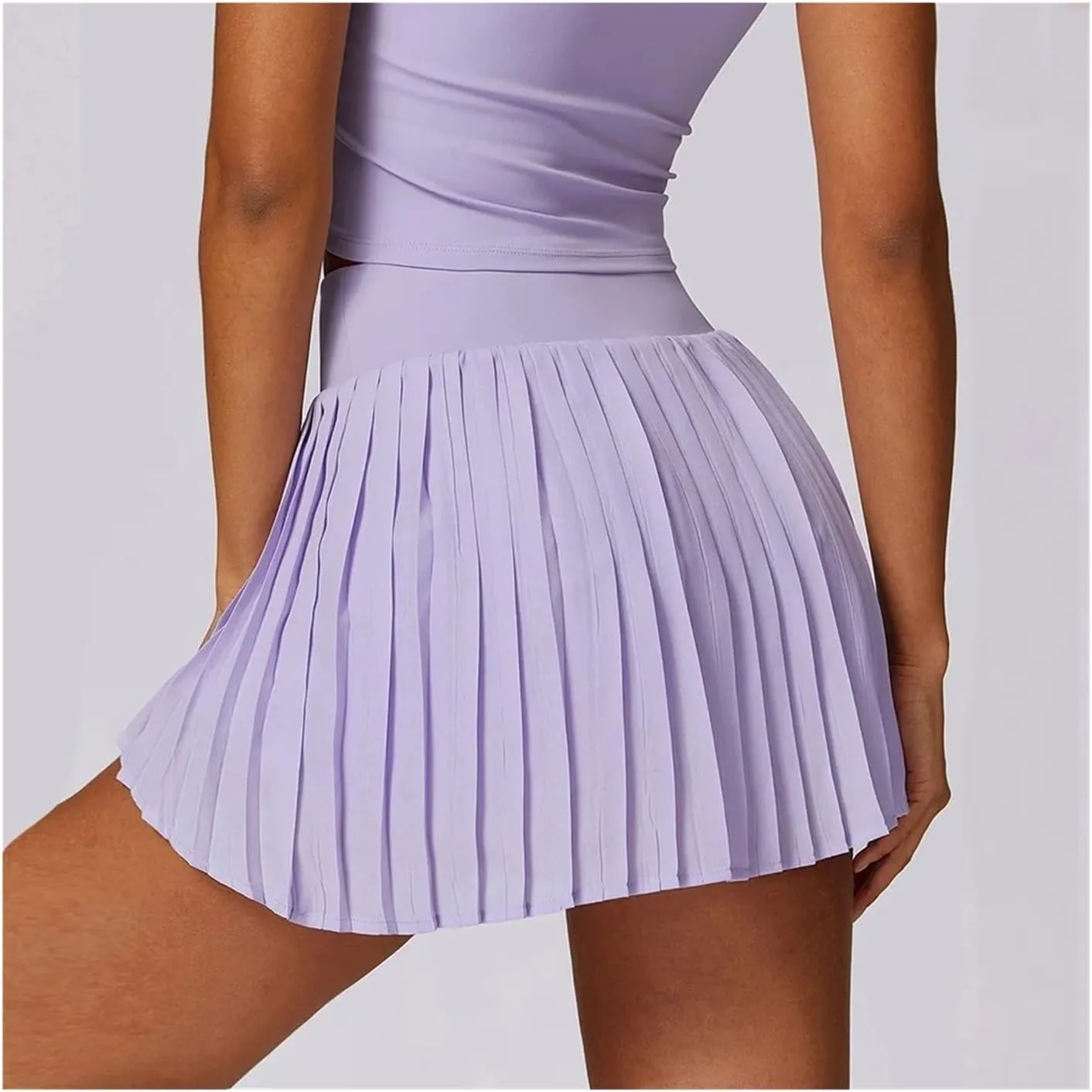 Girl Pleated Sports Skirts Dancing Golf Tennis Skirt for Women Gym Workout Fitness Shorts High Waist Running Skort