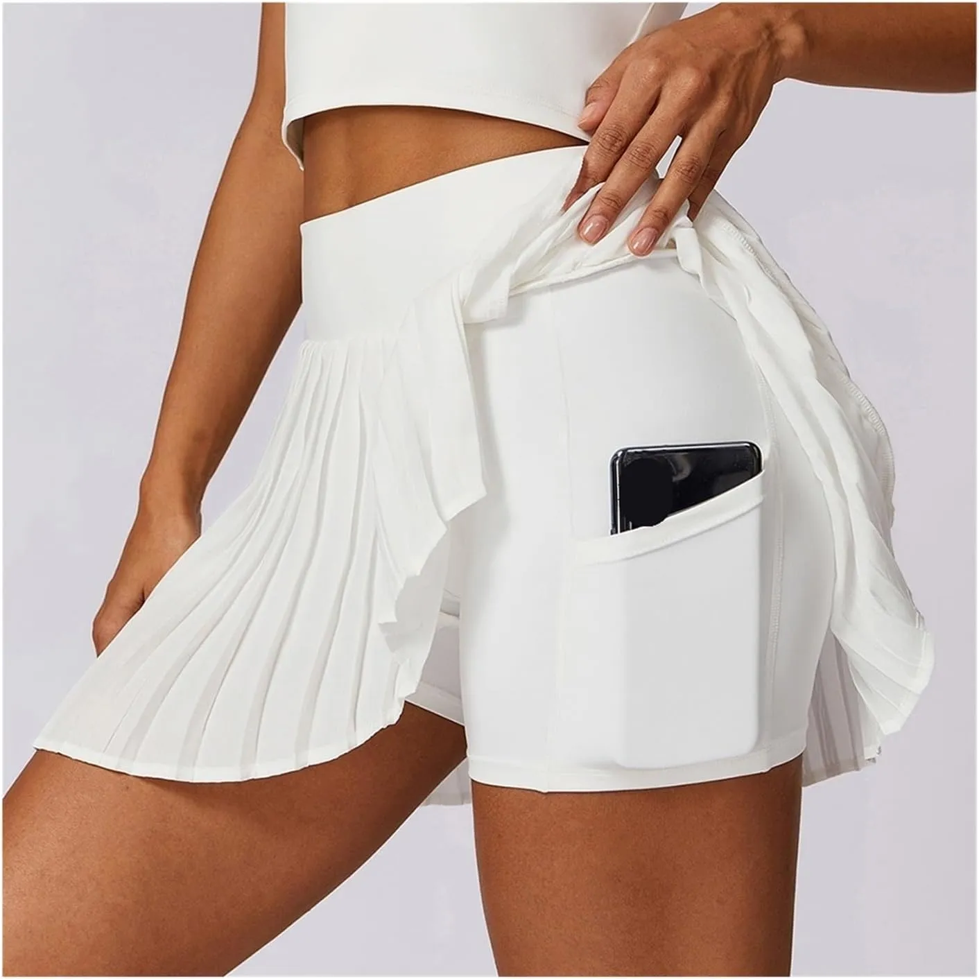 Girl Pleated Sports Skirts Dancing Golf Tennis Skirt for Women Gym Workout Fitness Shorts High Waist Running Skort