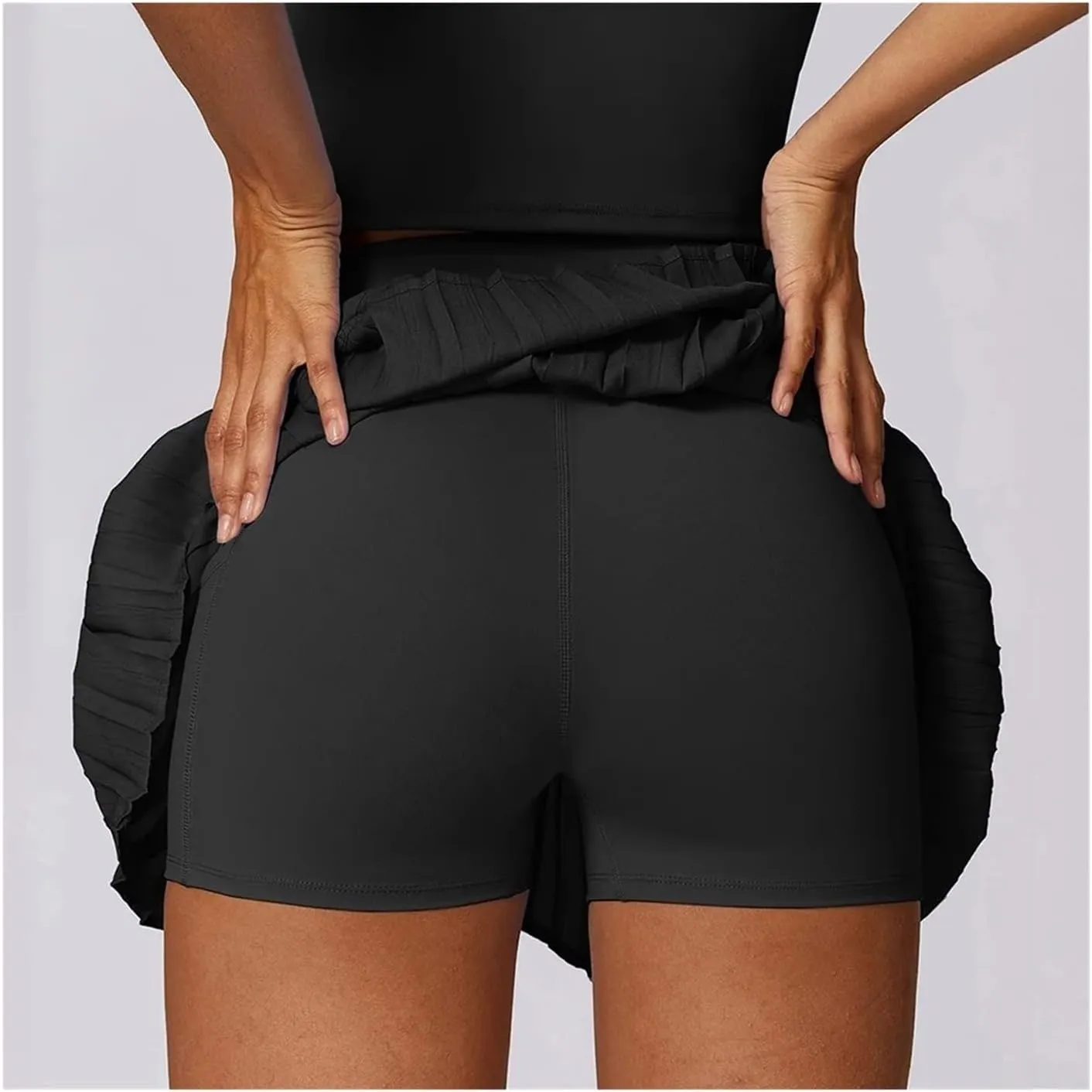 Girl Pleated Sports Skirts Dancing Golf Tennis Skirt for Women Gym Workout Fitness Shorts High Waist Running Skort