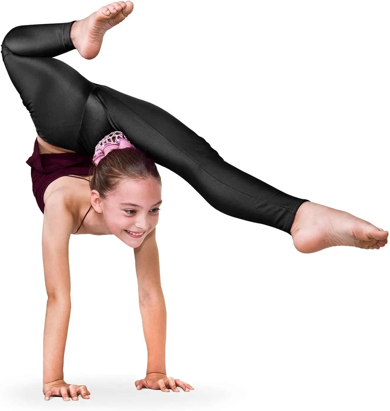 Girl's Metallic Mystique Leggings 80s Outfit for Girls neon Glitter Sequin Pants Glitter Tights