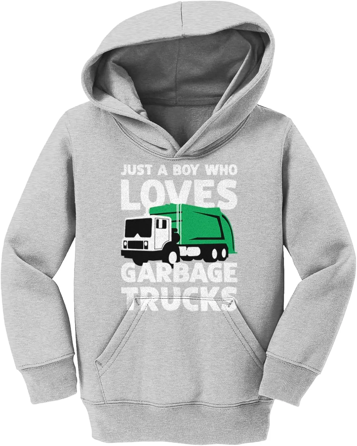 Haase Unlimited Just A Boy Who Loves Garbage Trucks Toddler/Youth Fleece Hoodie