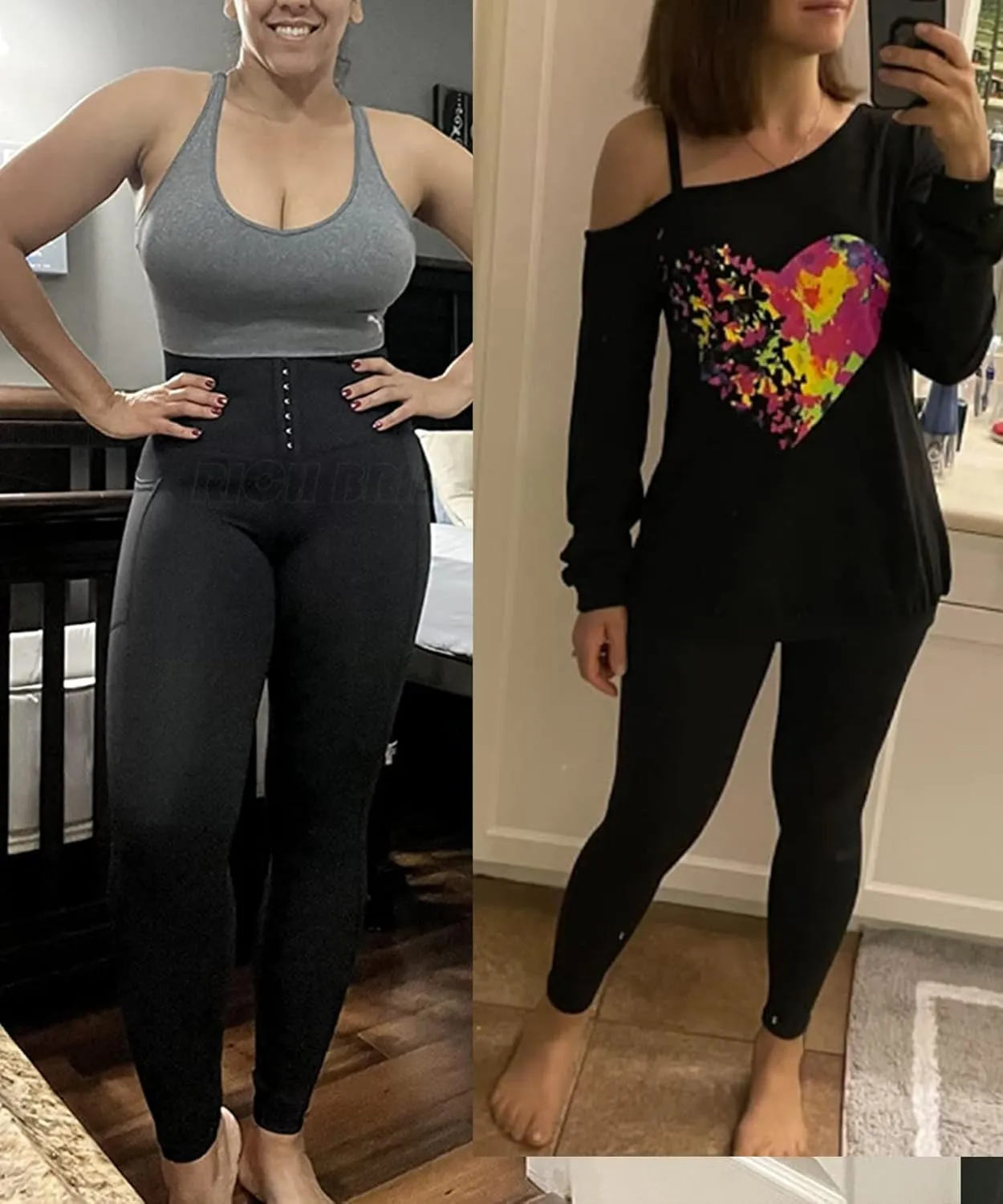High Waisted Corset Leggings for Women with Magic Waist Shaper Waist Trainer Yoga Pants Tummy Control