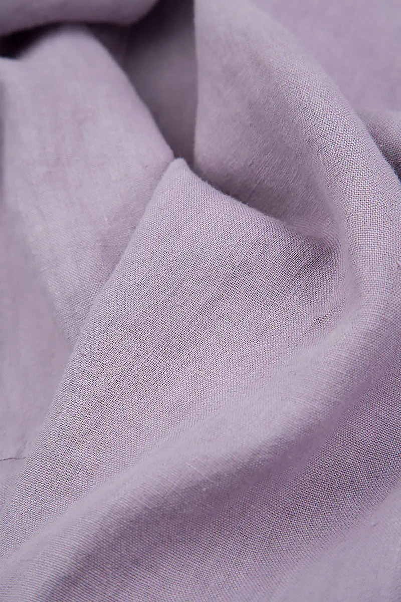 Lavender Linen Trucker Jacket